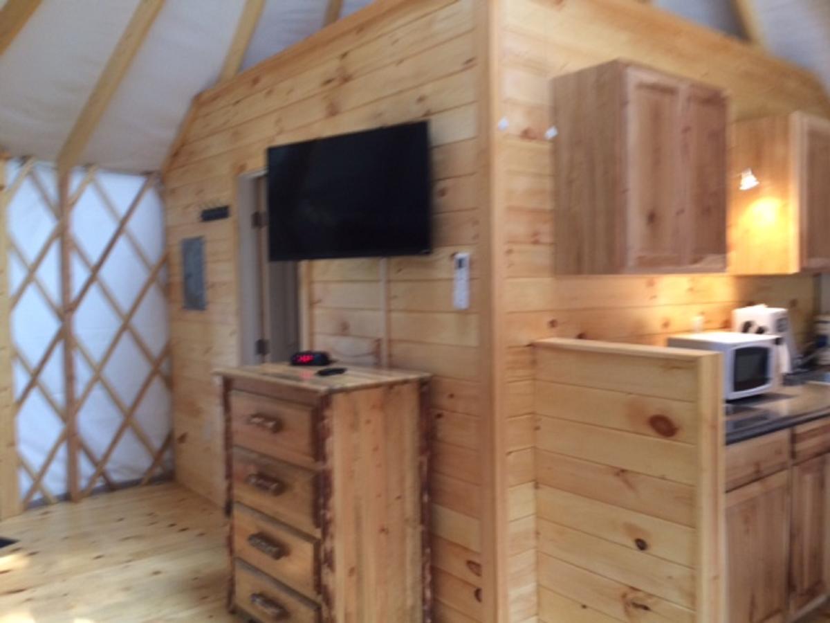 Circle M 24 Ft. Yurt 2 Campsite